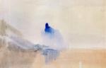 水彩大师 William Turner_Study_Of_A_Castle_By_A_Lake